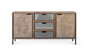 GINER Y COLOMER Aparador en bois d'acacia et métal 160cm